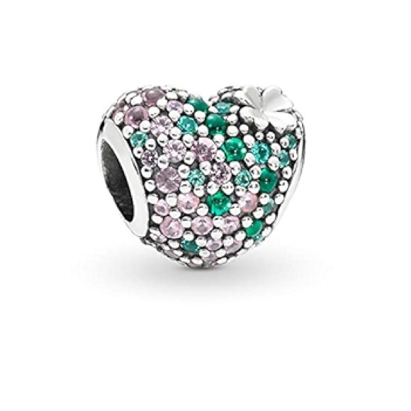 Pandora Jewelry - Pandora Gleaming Clover Heart Charm EUC Authentic Sterling Silver